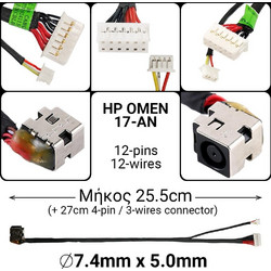 DC Jack HP OMEN 17-AN
