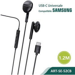 Siipro Earphone USB-C with Microphone Black (SE-52CB)
