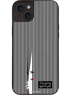 Sonique Stripe Stories Series Back Cover Black (iPhone 15 Plus) με Σχέδιο «Eye on You»