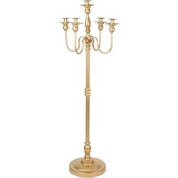 Κηροπήγιο Μεταλλικό Prestige Χρυσό 45x122εκ