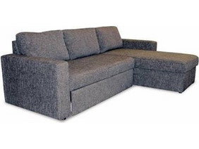 Γωνιακός Καναπές Κρεβάτι (Δεξιά Γωνία) Chic Strom San Lorenzo Gray 165x230cm Με Αποθηκευτικό Χώρο Και Επιλογή Υφάσματος