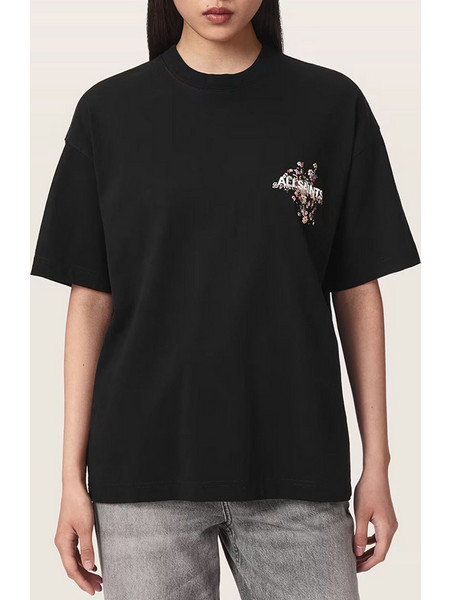 ALL SAINTS VALEN ETTA TEE W053JF-BLACK Black