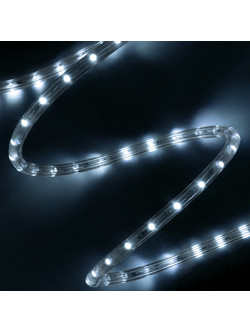 GLOBOSTAR(R) LIGHTUBE 70600 Φωτοσωλήνας LED 3.9W/m 195lm/m 360 DC 220-240V Αδιάβροχο IP65 36 x Diode Chip/m Ψυχρό Λευκό 6000K Dimmable - Μ100 x Π1.2 x Υ1.2cm