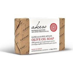Akeso Κανέλα & Ροζ Άργιλος Χειροποίητο Σαπούνι 120gr