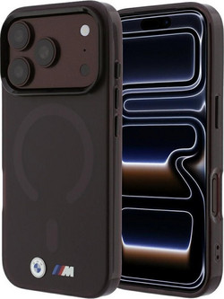 BMW M IML Frosted Metal Logo & Trims MagSafe Back Cover Burgundy (iPhone 18 Pro Max / 17 Pro Max)