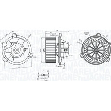 Magneti Marelli 069412313010 - ΒΕΝΤΙΛΑΤΕΡ ΕΣΩΤ.ΧΩΡΟΥ FIAT PUNTO 176 09.1993 - 09.1999