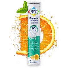 Senio Vita Vitamin C D3 & Zinc 20 Αναβράζοντα Δισκία