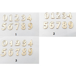 Plexiglass Mirror Αριθμοί (Numbers) 2 - Όχι τρύπα, 40εκ, Silver Mirror , 6, 1