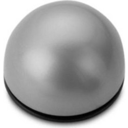 Στοπ Πόρτας Αυτοκόλλητο 2τμχ Φ40x27mm Ασημί