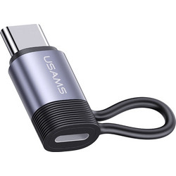 Usams US-SJ677 Αντάπτορας Lightning to USB-C 30W 480Mbps Grey