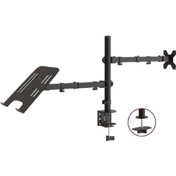 vidaXL Βάση Οθόνης VESA Μαύρη 75/100 χιλ. από Ατσάλι 358005