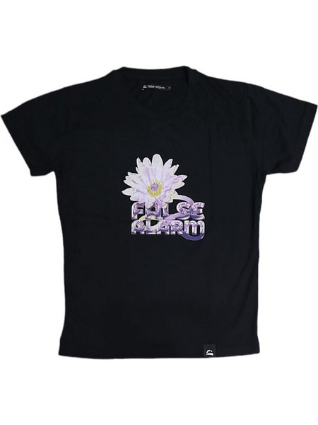False Alarm Men's FLOWER T-Shirt - Black