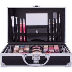 2K Fabulous Beauty Train Case Black Make up Palette 66.9gr
