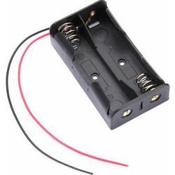 TIPA Battery case, cell 2x 18650 with terminals