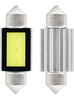 Amio - Λαμπάκια Πλαφονιέρας LED 36mm C5W C10W 12V 2.4W 5600K 3xCOB CANBUS για Ισχυρό Ομοιόμορφο Φωτισμό Εσωτερικού - Σετ 2 Τεμ. (01639/AM)