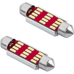Λάμπες LED Ζευγάρι Πινακίδας & Πλαφονιέρας Τ11x41 Λευ 12-24V