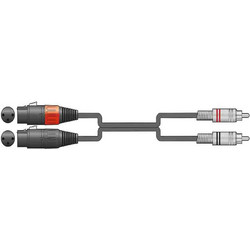 2R-2XF075 Kαλώδιο Ήχου 2 x XLR Female - 2 x RCA Plugs 0,75m (Τεμάχιο)