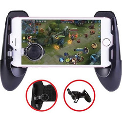 Premium Φορητό Gamepad - Joystick & Βάση Κινητού 2 σε 1 Μαύρη 15cm Ι-JMB