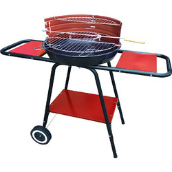 Bormann BBQ1150 Ψησταριά Κάρβουνου Στρογγυλή με Ρόδες Επιφάνειας 46cm
