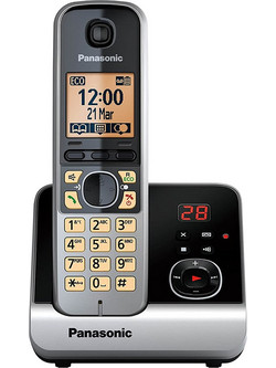 Panasonic KX-TG6721 Ασύρματο Τηλέφωνο Μαύρο