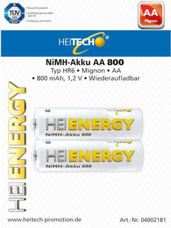 Heitech Heienergy AA 800mAh 2τμχ
