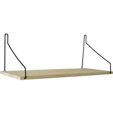 Ράφι επιτοίχιο Nextdeco minimal μαύρο Υ17x50x14εκ