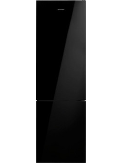 Sharp SJ-BA32IEBGE-EU Ψυγειοκαταψύκτης 331lt No Frost Υ185xΠ60xΒ68.5cm Μαύρος