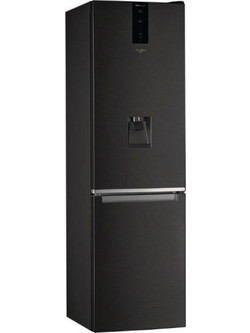 Whirlpool W7 9210 K Aqua Ψυγειοκαταψύκτης 368lt Full No Frost Υ201.1xΠ60xΒ67.7cm Μαύρος