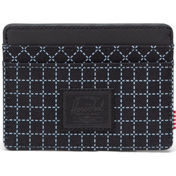 Herschel Unisex Καρτοθήκη Charlie 30065 Grid Black/Black