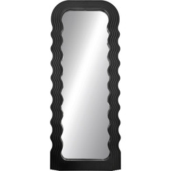 Καθρέπτης Maraya pakoworld μαύρο PP 46x3.2x110εκ - PAKOWORLD