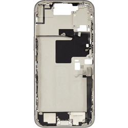 Apple iPhone 16 Pro Max Middle Frame Housing Charging Port Flex & Small Parts (Original Pulled) (White Titanium)