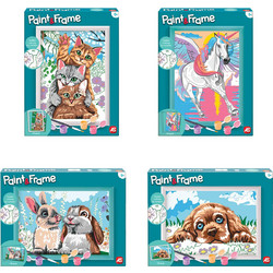 Paint & Frame Paint by Numbers | Funny Kitties - Cute Bunnies - Loving Puppy - Magic Unicorn | Για 9+ Χρονών