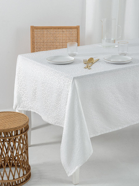 Palamaiki Τραπεζομάντηλο Αλεκιαστο Formal Dinner 175x260 LITA WHITE Λευκό