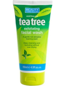 Beauty Formulas Tea Tree Χημικό Scrub Προσώπου για Μαύρα Στίγματα 150ml