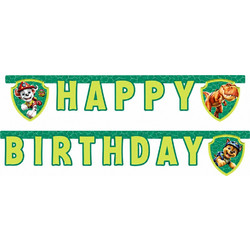 ΧΑΡΤΙΝΗ ΓΙΡΛΑΝΤΑ ΓΡΑΜΜΑΤΩΝ HAPPY BRTHDAY PAW PATROL 3 DINO MOVIE (98800)