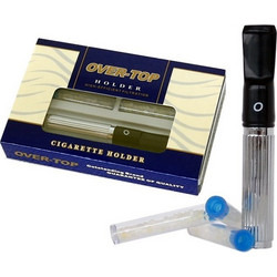 Πίπα τσιγάρου OVER TOP HOLDER 0-320 8mm (με λεπτό κρυσταλλικό ανταλλακτικό) Χρυσό 0320