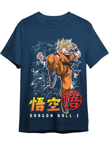 Dragon Ball Z T-Shirt Goku Super Saiyan Denim Size S