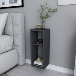 Κομοδίνο επιτοίχιο Sault Megapap ανθρακί 23,2x22x59,6εκ. GP052-0158,1-GP052-0158,1-Ανθρακί GP052-0158,1