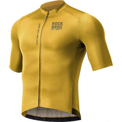Rockbros Road To Sky men's Cycling Jersey Short Sleeve L - Yellow - (15120014025)