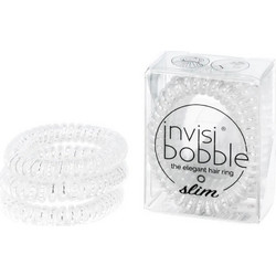 Invisibobble Slim λαστιχάκι μαλλιών 3 τεμ χρώμα Crystal Clear - pruhledna