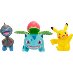 Pokemon Φιγούρες 3τμχ W29 4 Σχέδια JW095155-W29
