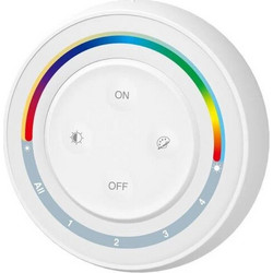 Μαγνητικός επιτοίχιος διακόπτης και dimmer LED RF RGB+CCT 4 καναλιών 3V (S2W+) - MiBOXER 28413