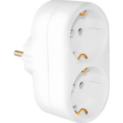 4027 | ΑΝΤΑΠΤOΡΑΣ ΤΥΠΟΥ SCHUKO σε 2Θ SCHUKO max:3680W IP20 ΛΕΥΚΟ - Elvhx 28955
