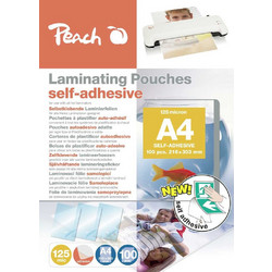 Ζελατίνες Πλαστικοποίησης Peach A4 (303x216mm) 125mic self-adhesive