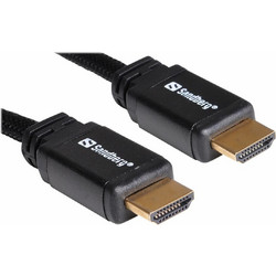 Sandberg Καλώδιο HDMI 2.0 Braided HDMI Male to HDMI Male 3m Black