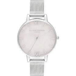 Olivia Burton Γυναικείο Ρολόι με Ασημί Μεταλλικό Μπρασελέ OB16SP18