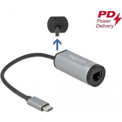 DeLOCK 64116 Ενσύρματος Ethernet USB-C Αντάπτορας Δικτύου 1Gbps