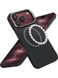 Techsuit Aramid Fiber MagSafe Θήκη Black (iPhone 18 Pro Max / 17 Pro Max)