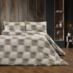 Dimcol Πάπλωμα Μονό 160x240 Κλεοπάτρα 609 Beige Black 33311123072