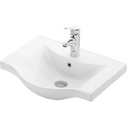 Martin Basic 55 Ένθετος Νιπτήρας Μπάνιου Πορσελάνης 55x46cm Λευκός 3WAY055PC0